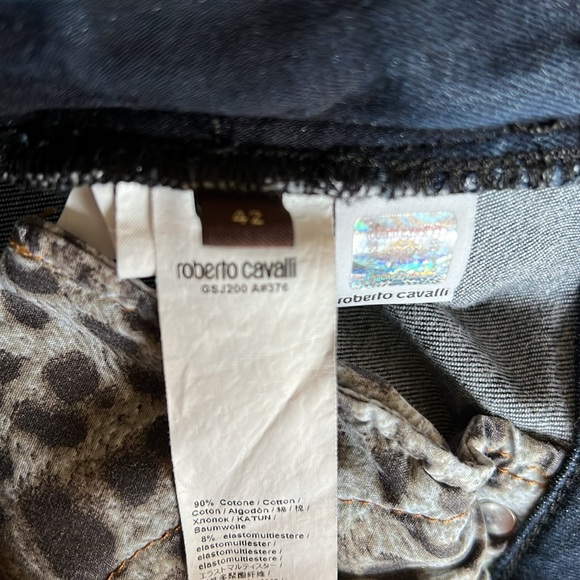 Roberto Cavalli Black Coated Skinny Jeans - Picture 4 of 4